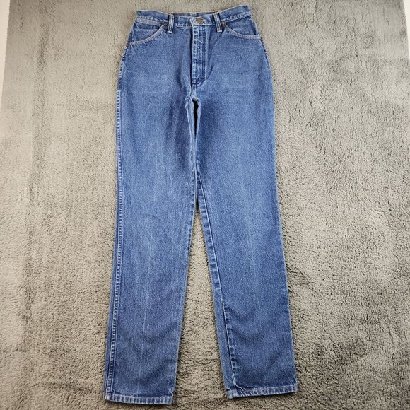 VTG Wrangler Jeans Size 11/12 Cowboy Cut High Rise Western Classic Fit USA Made - Picture 2 of 10